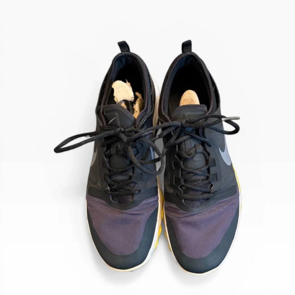 Nike Men's Black and Purple Athletic Golf ⛳️ Shoes